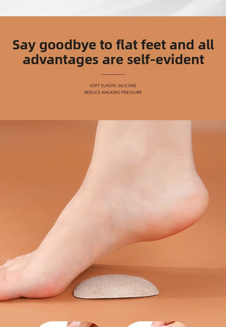 Silicone Arch Support Insoles Orthotic Pads For Flat Feet Foot Relief 1 Pc