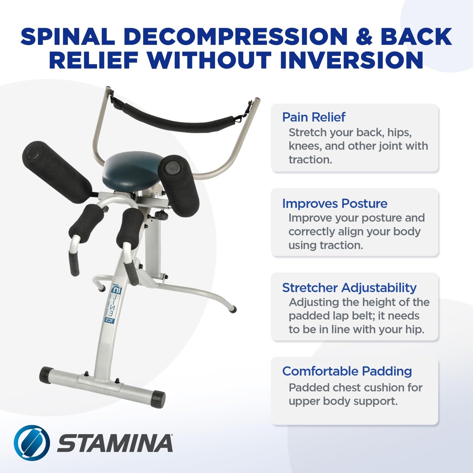 Portable Spine Decompression Machine for Back Pain Relief & Stretching – Home Gy