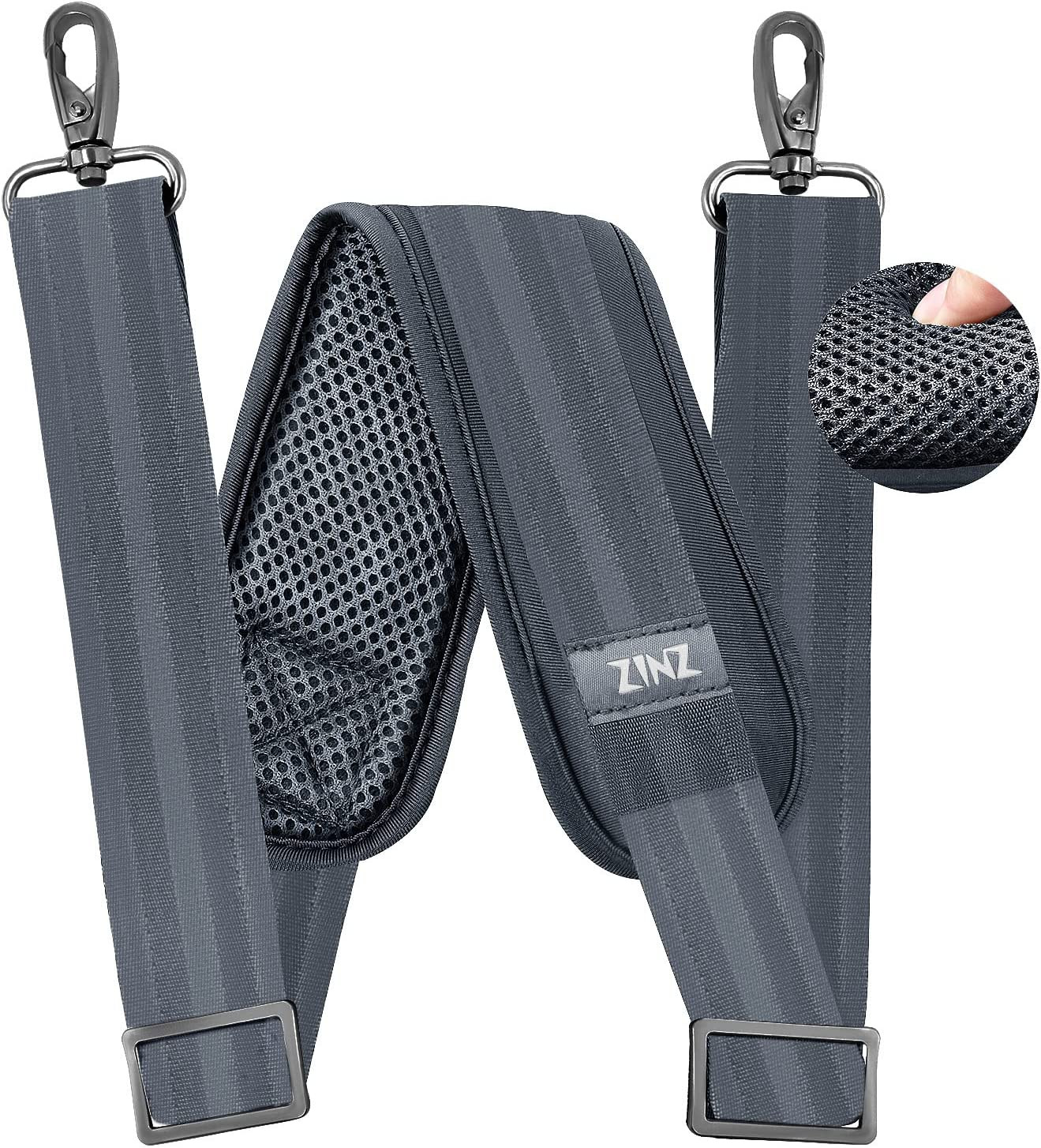 79 inch Shoulder Strap, Extra-thick Fixed Cushion Pad and Dual Clasps Universal