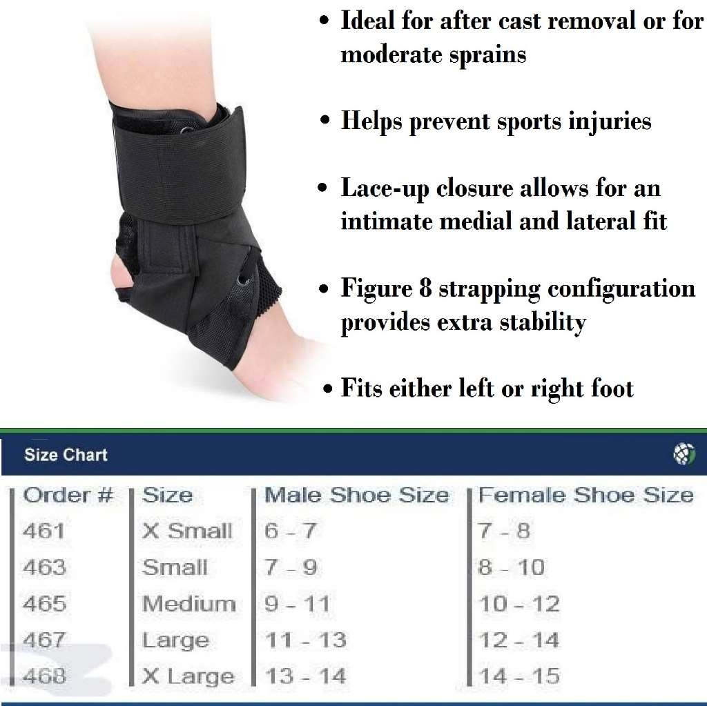 Advanced Ortho Lace-Up Ankle Brace X-Small