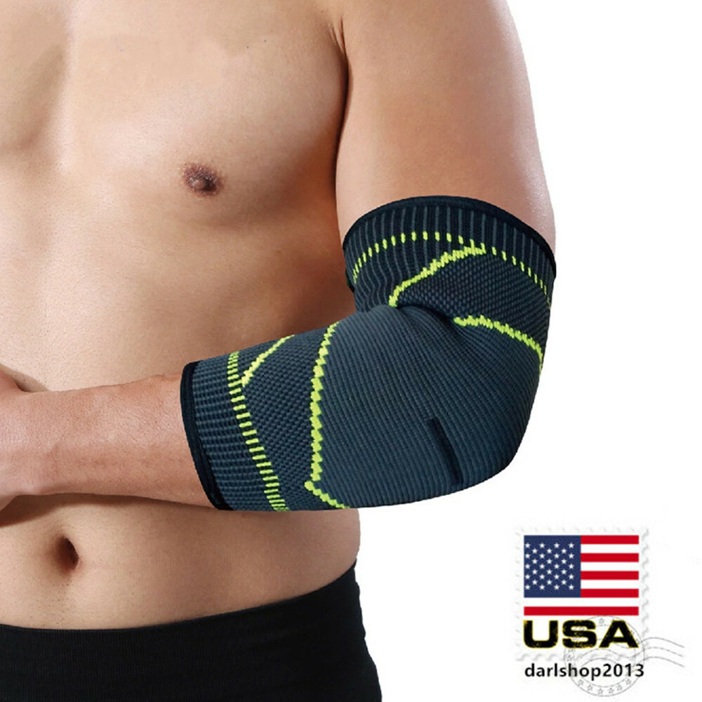 Elbow Brace Support Sleeve Compression Arthritis Tendonitis Reduce Joint Pain