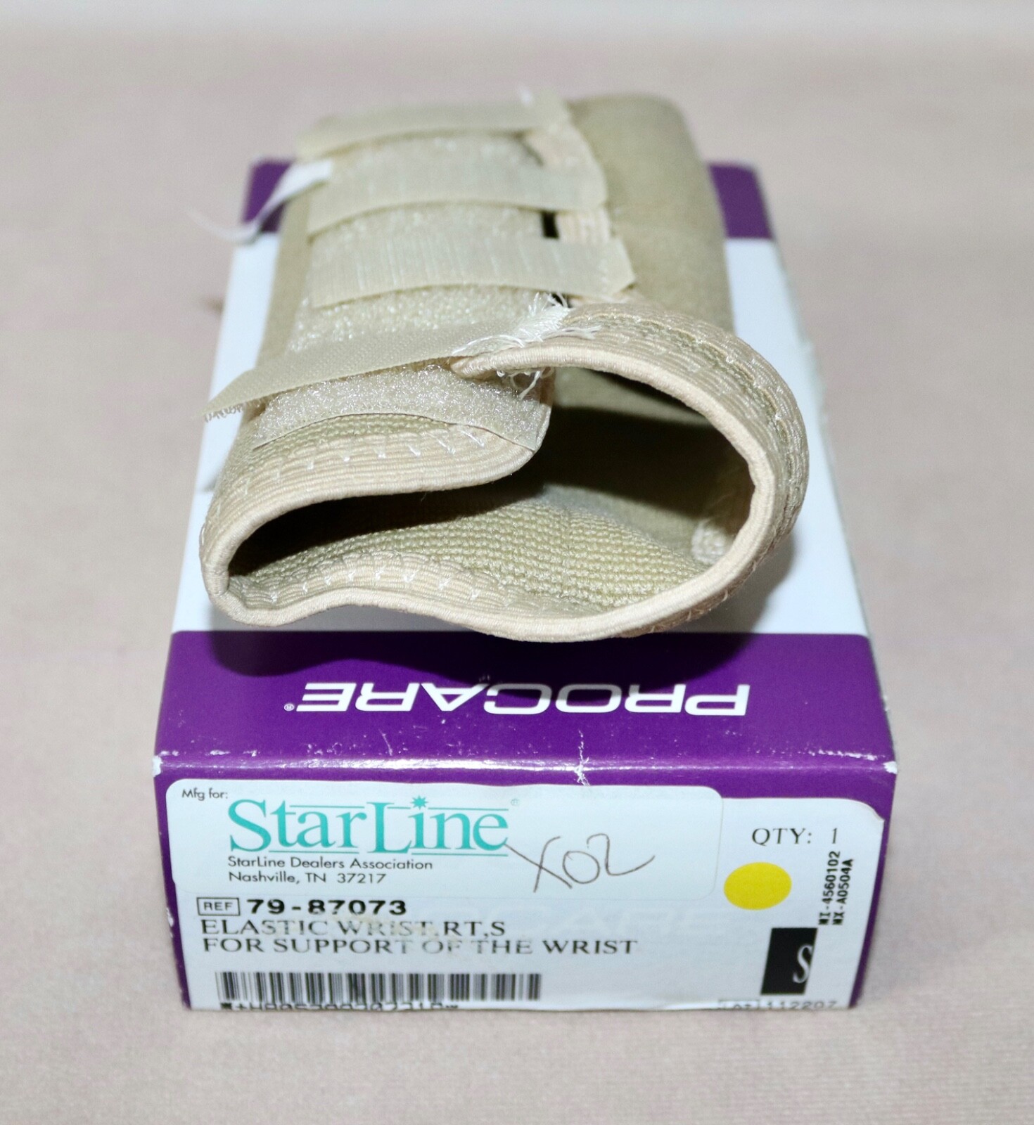 Starline Elastic Wrist Race ~ Adult Right Small ~ Beige #112207 NEW