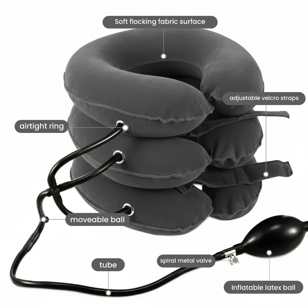Neck Stretcher for Pain Relief & Cervical Traction – Massager & Relaxer