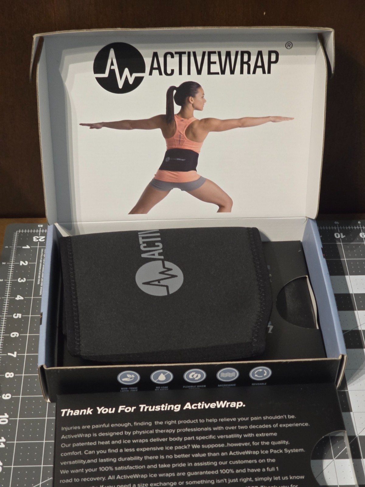 ActiveWrap Thermal Therapy Back Lumbar Wrap Hot Heat Ice Cold Pack