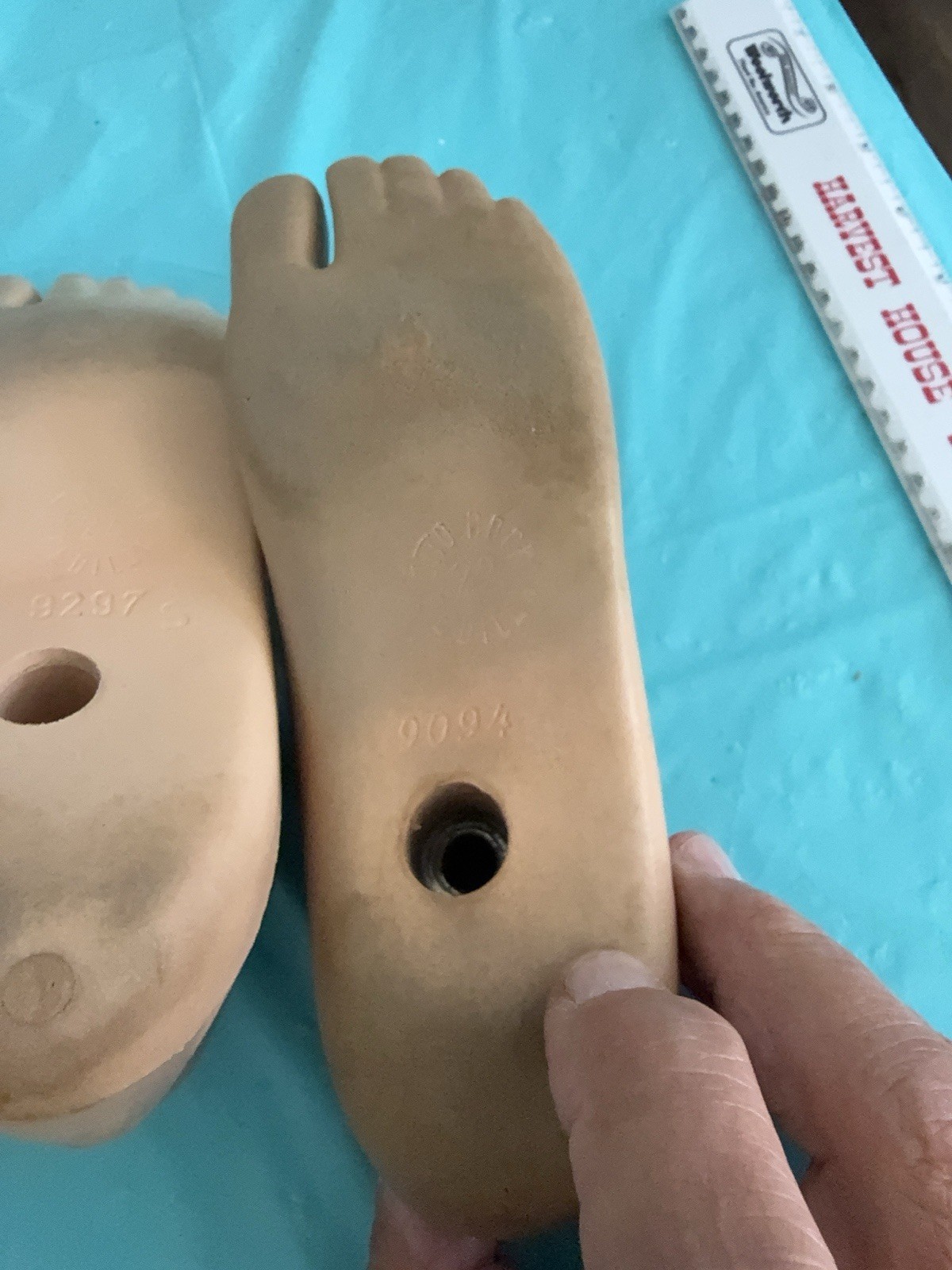 lot of 5 USED PROSTHETIC FEET. 3 OTTO BOCK -2 KINGSLEY JUVENILE