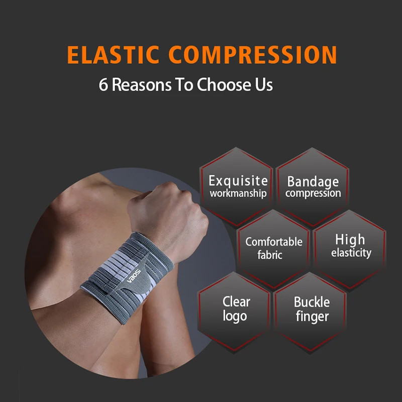 1 PC Compression Adjustable Wrist Support Band 7114