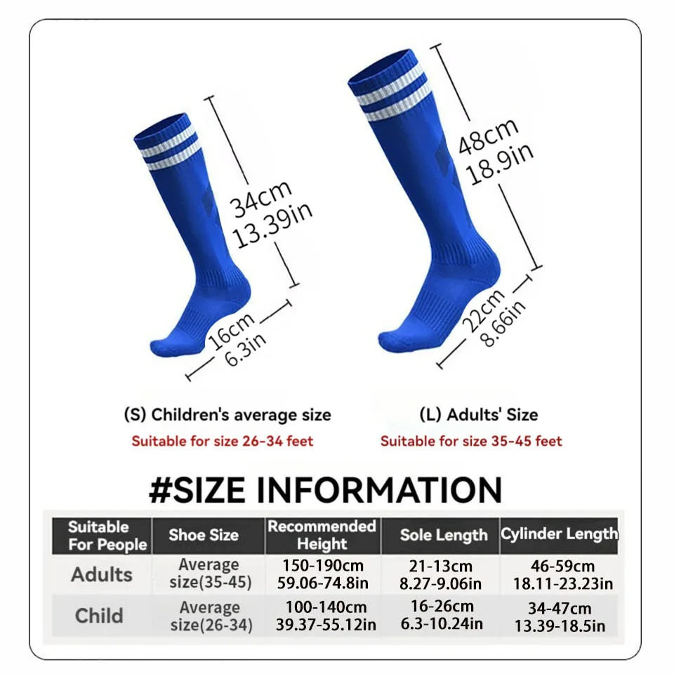 Football Shinguards Sports Socks Set Sports Breathable Children’s Adult