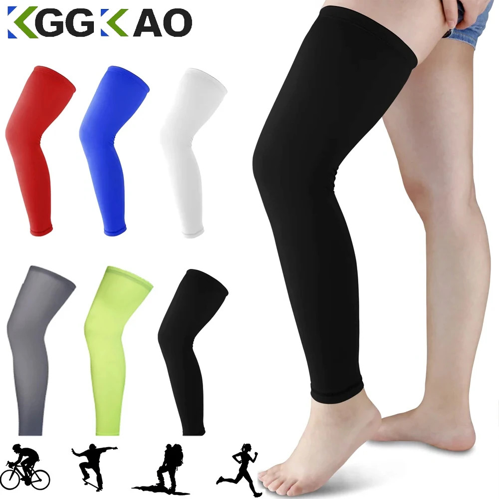 1Pcs Compression Leg Sleeve Full Length Leg Sleeve Sports Cycling Leg Sleeves
