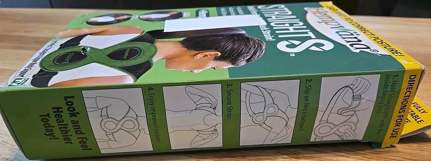Hempvana Straight8 Fully Adjustable Posture Corrector(Damage Box Never Used)
