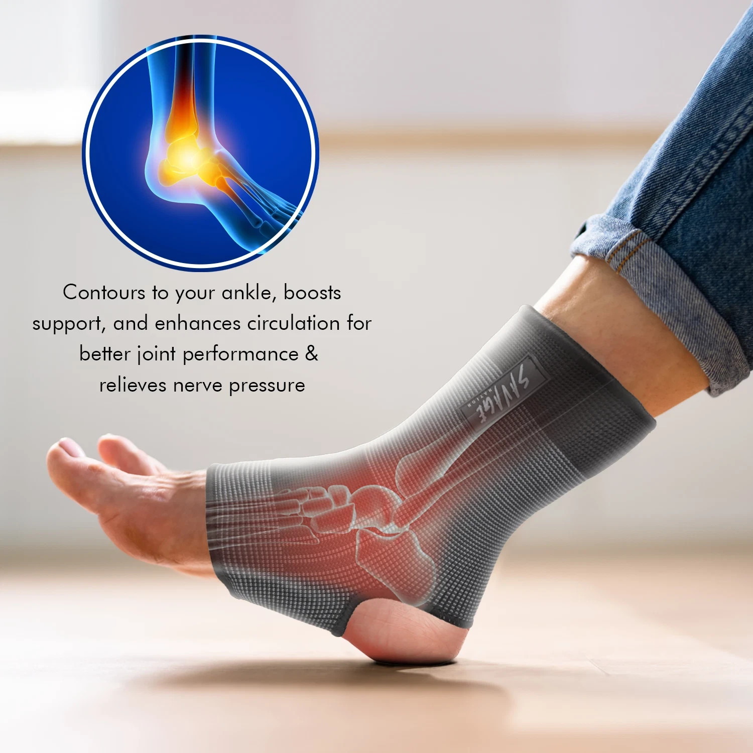 🔵 Presadee Traditional Open Toe 30-40 mmHg X-Firm Compression Leg Calf Socks