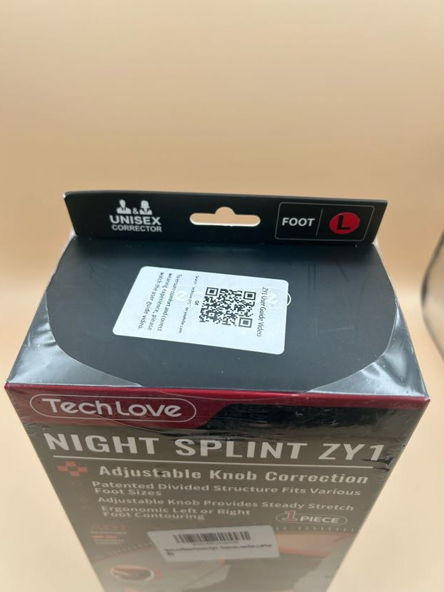 Tech Love Night Splint ZY1 – Adjustable Knob, Left/Right Foot Correction Support