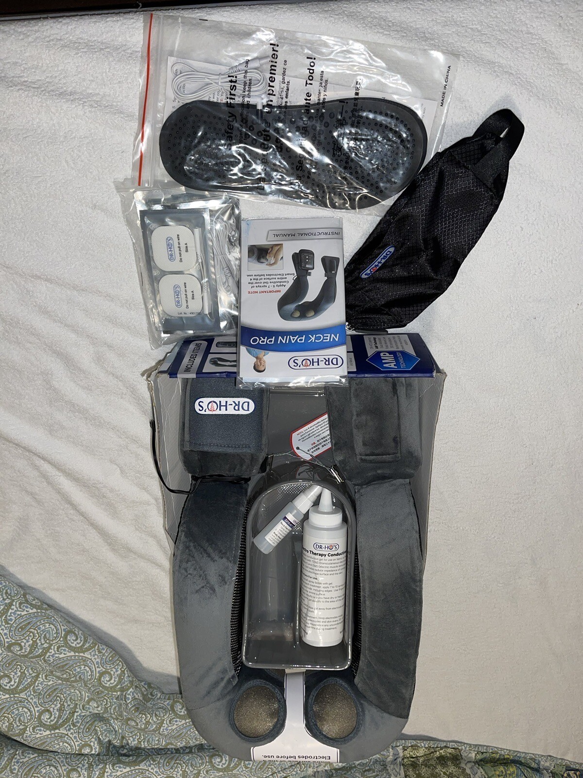 NEW DR-HO’S NTP Neck Pain Pro Therapy TENS NO EMS Machine +4 Electrode Body Pads