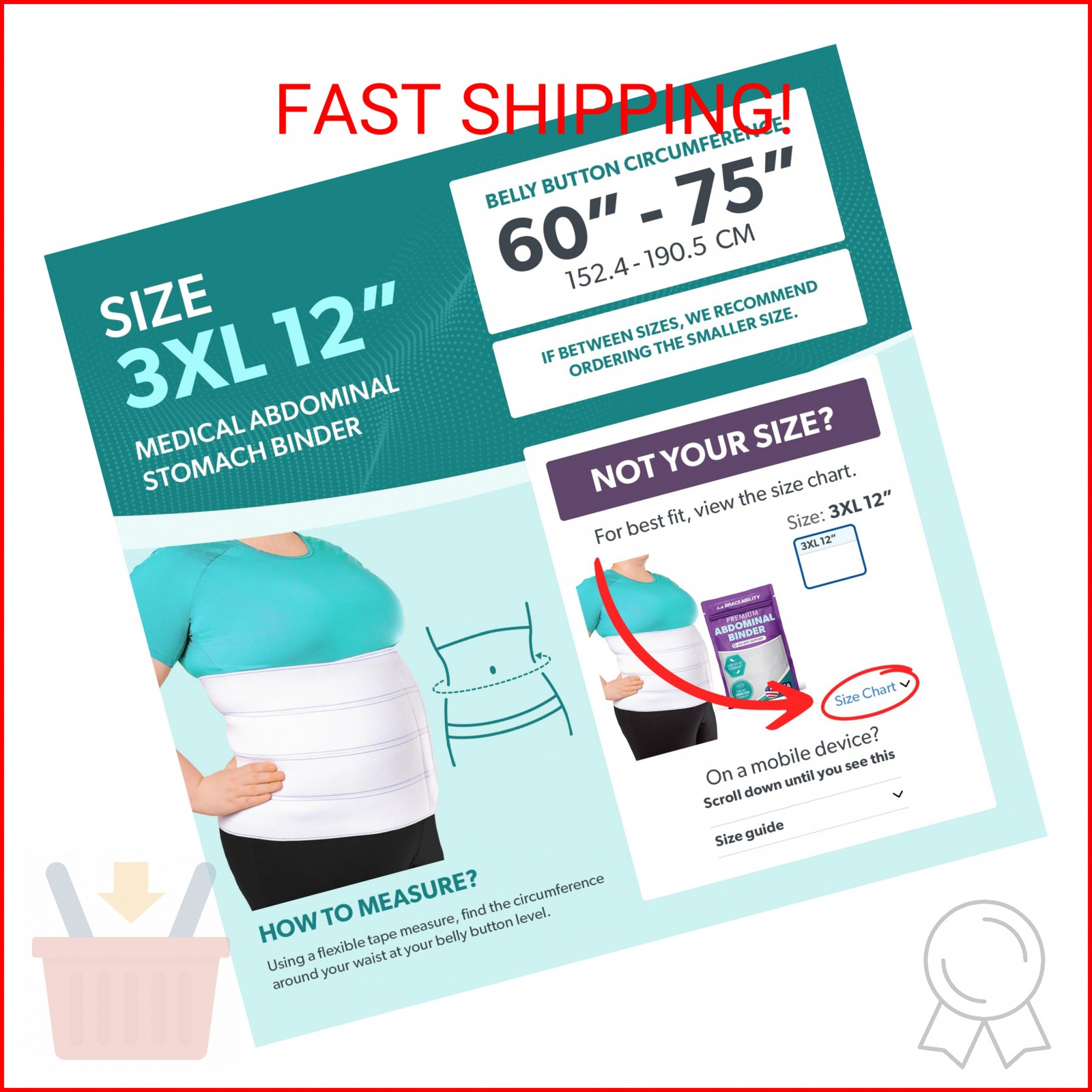 BraceAbility Plus Size Abdominal Binder for Post Surgery Recovery – Bariatric St