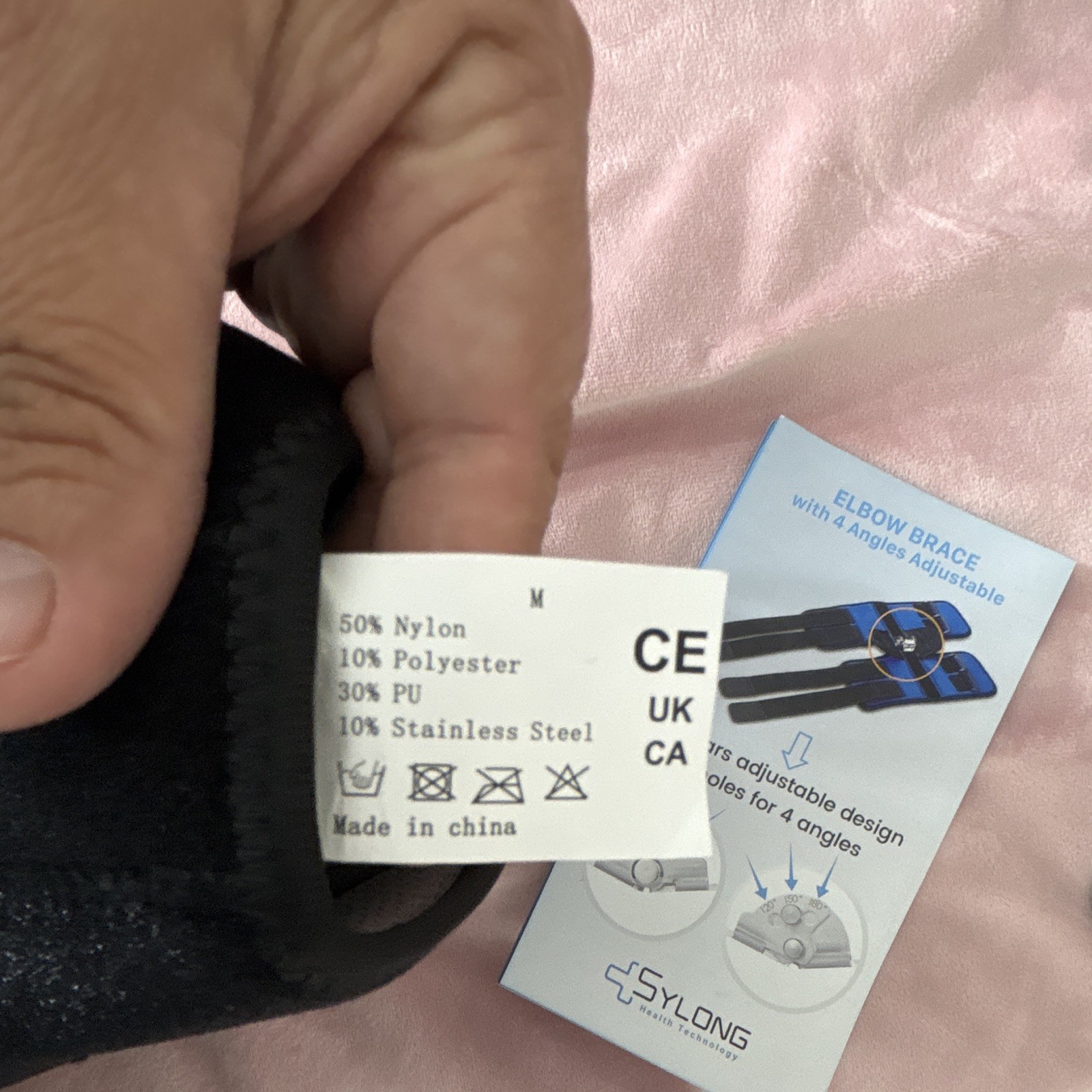 SULONG Adjustable Elbow Brace for Stabilization, Black Size M, CE UKCA