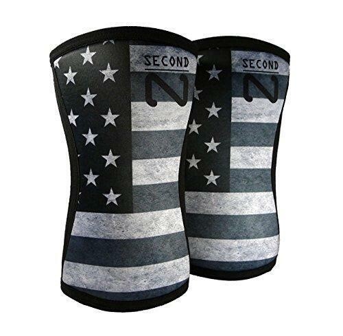 Second Nature Knee Sleeve (1 Pair) 7mm Neoprene Support for Weightlifting S