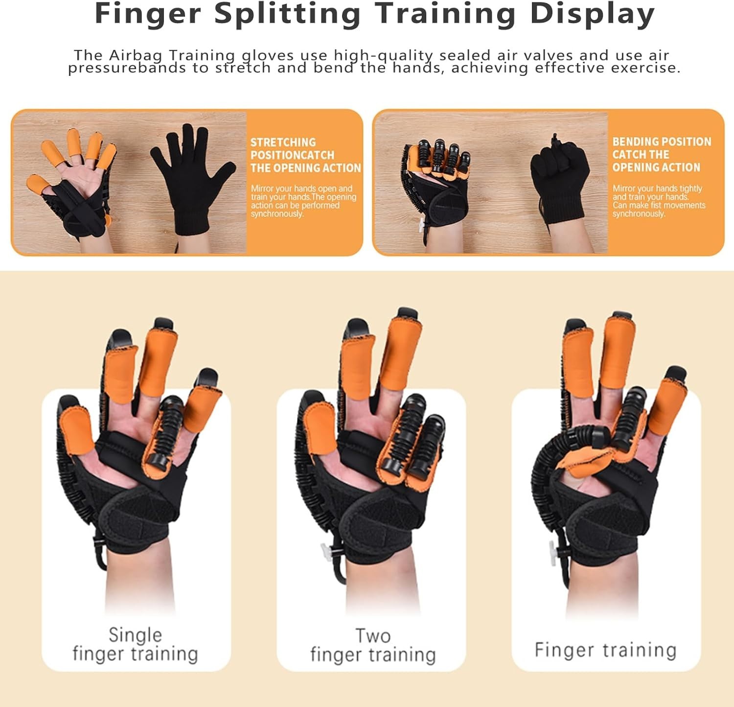 Stroke Recovery Robot Gloves: Hemiplegia Hand Rehab, L Right, 5 Intensity Levels