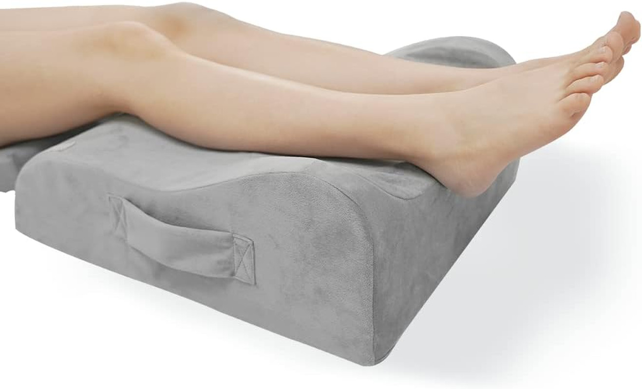 Memory Foam Leg, Knee, Ankle Foot Support and Elevation Pillow for Surgery Recov
