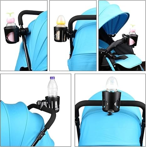Adjustable Width Wheelchair Walker or Strolley Bottle & Cup Holder
