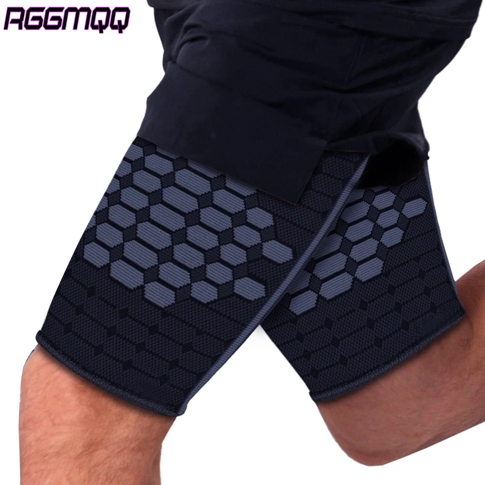 1 Pair Thigh Compression Sleeves – Quad & Hamstring Support for Running, Gym – I