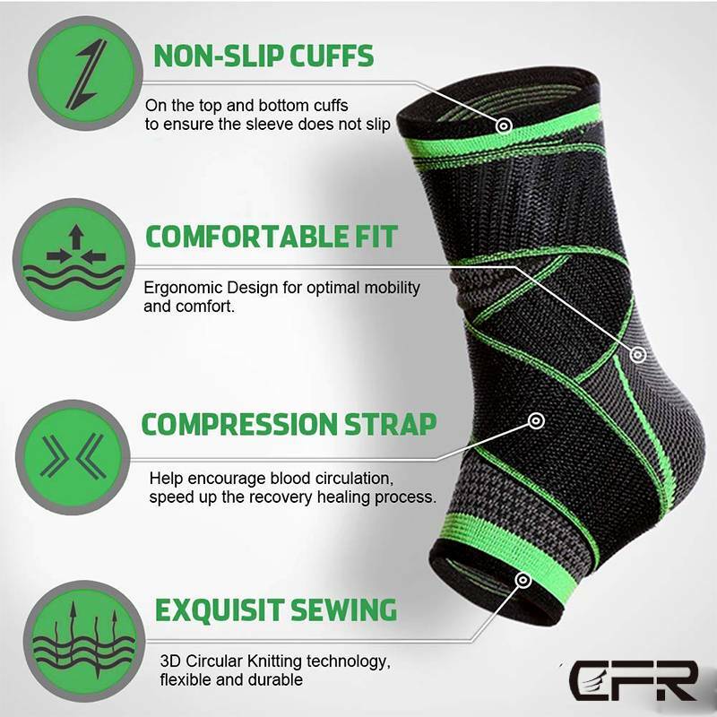 Adjustable Ankle Support Compression Strap Achilles Tendon Brace Sprain Sports 2