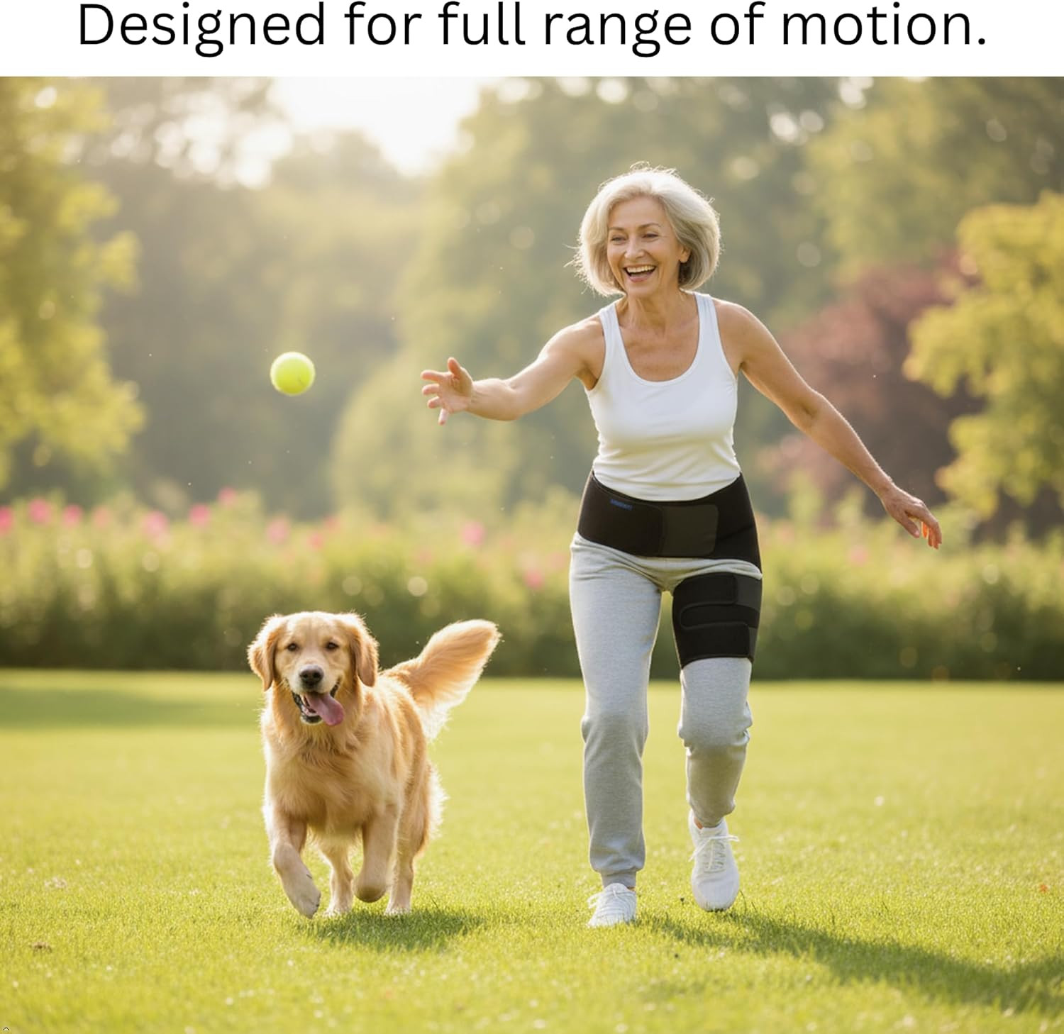 Hip Brace for Sciatica Pain Relief – Compression Support Wrap for Thigh Injury,