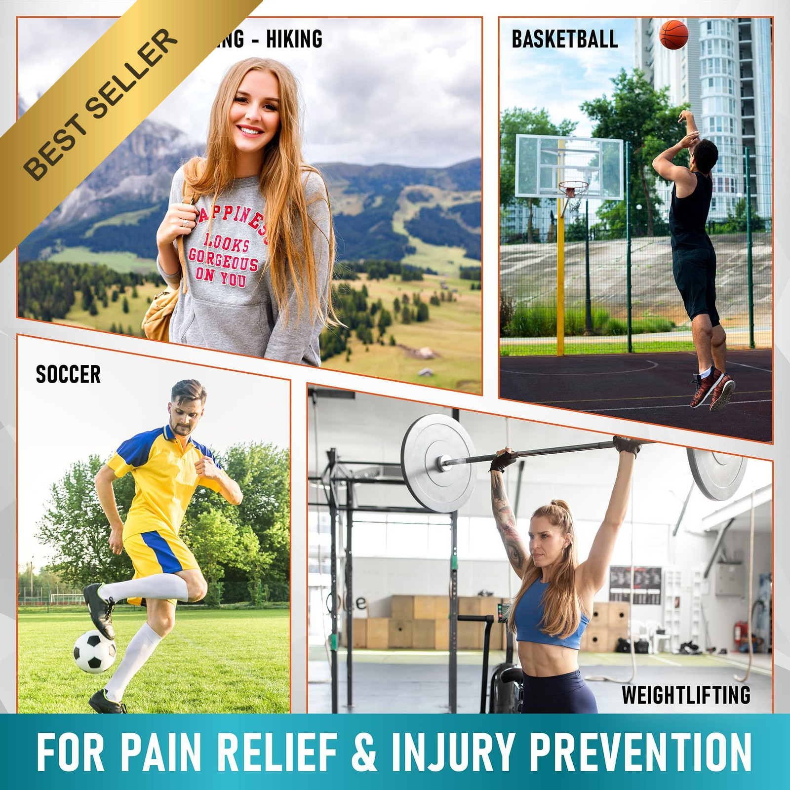 2 Pack Patellar Tendon Support Strap Knee Brace for Active Pain Relief Workouts
