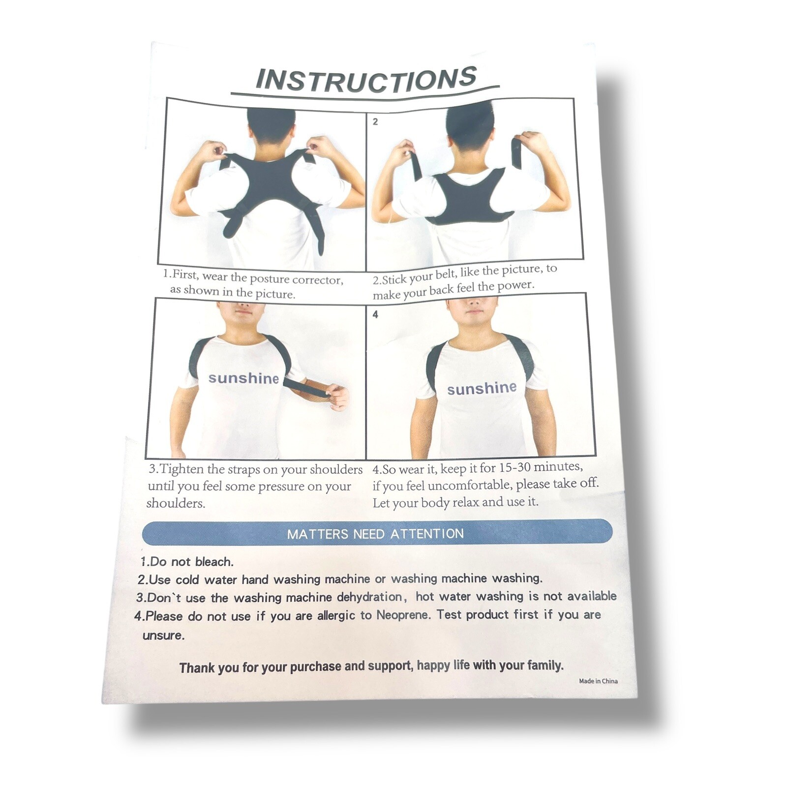 Posture Corrector Upper Back Pain Brace Clavicle Support Straightener NEW