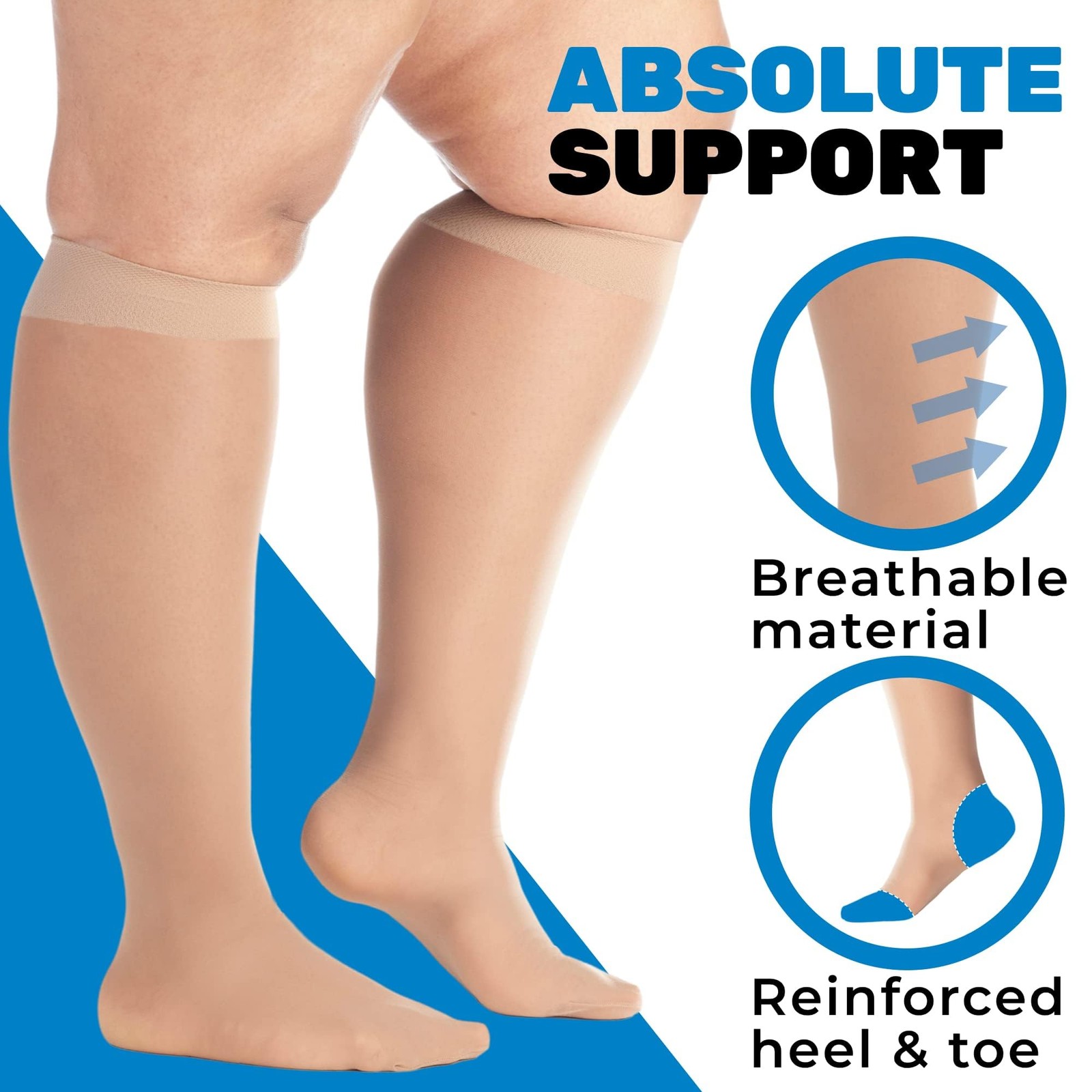 – Compression Socks for Women Circulation 20-30mmHg – Womens Sheer Compressio…