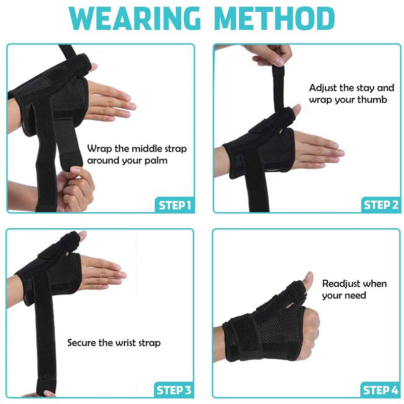 Thumb Brace Wrist Support Hand Splint for Carpal Tunnel Tendonitis Pain Relief