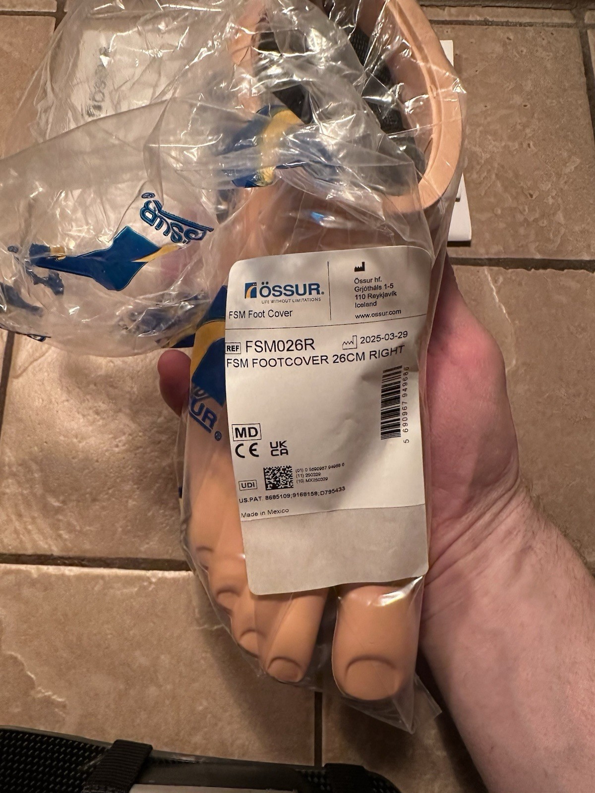 OSSUR Flex Foot Balance Unity Prosthetic Foot Size 26 Right Cat 5