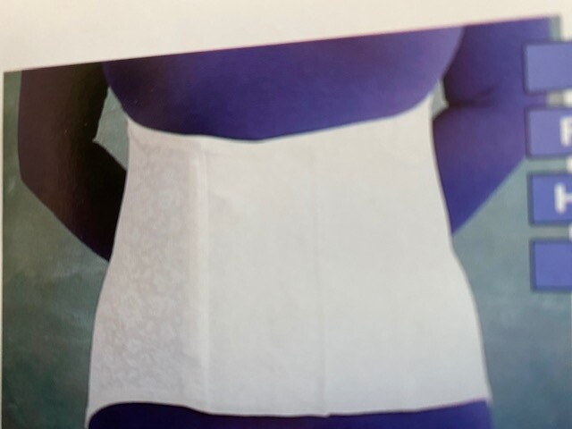 NEW VINTAGE CAMP FEMALE LACED LUMBOSACRAL BACK SUPPORT MODEL 1010 SIZE LARGE