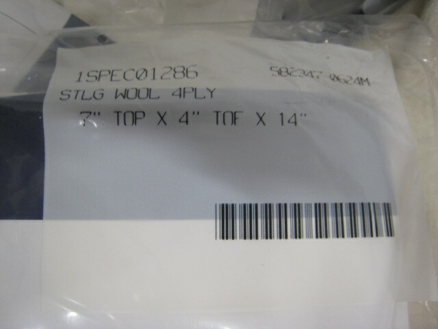 Virgin Wool Prosthetic Sock 1SPEC01286 7 x 4 x 14 Pack of 24