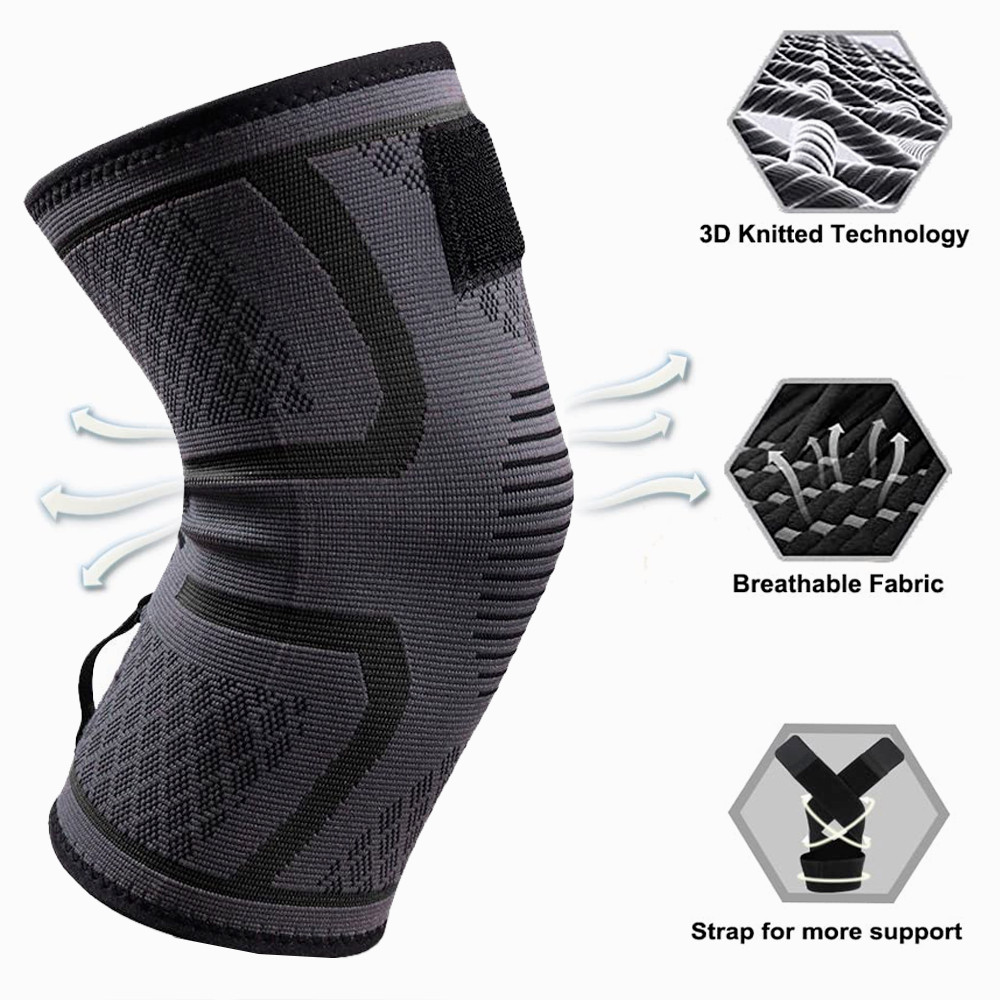 Knee Sleeve Compression Brace Support For Sport Joint Pain Arthritis Relief USA
