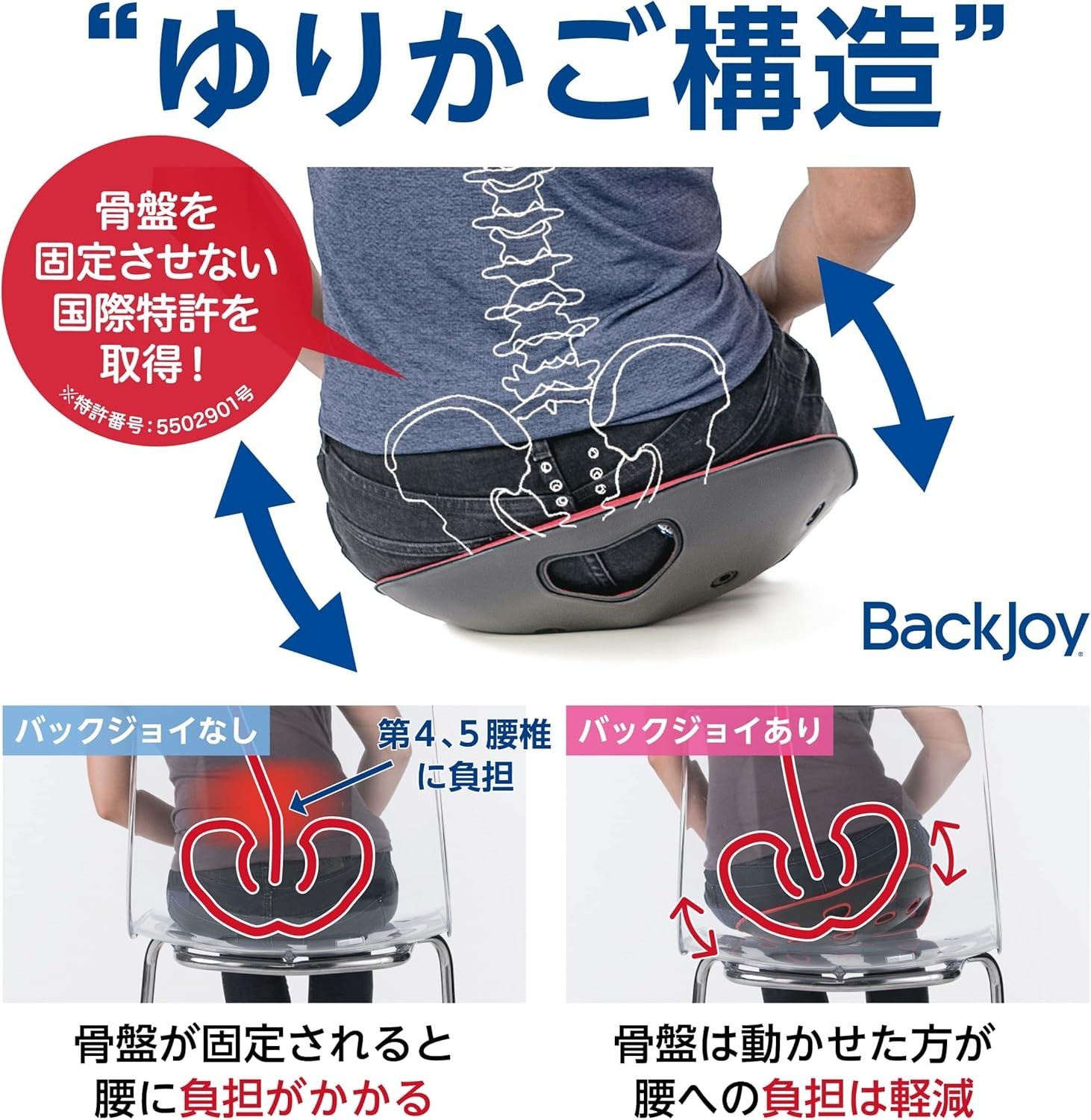 BackJoy Medicore Relief LUX Regular Size Black