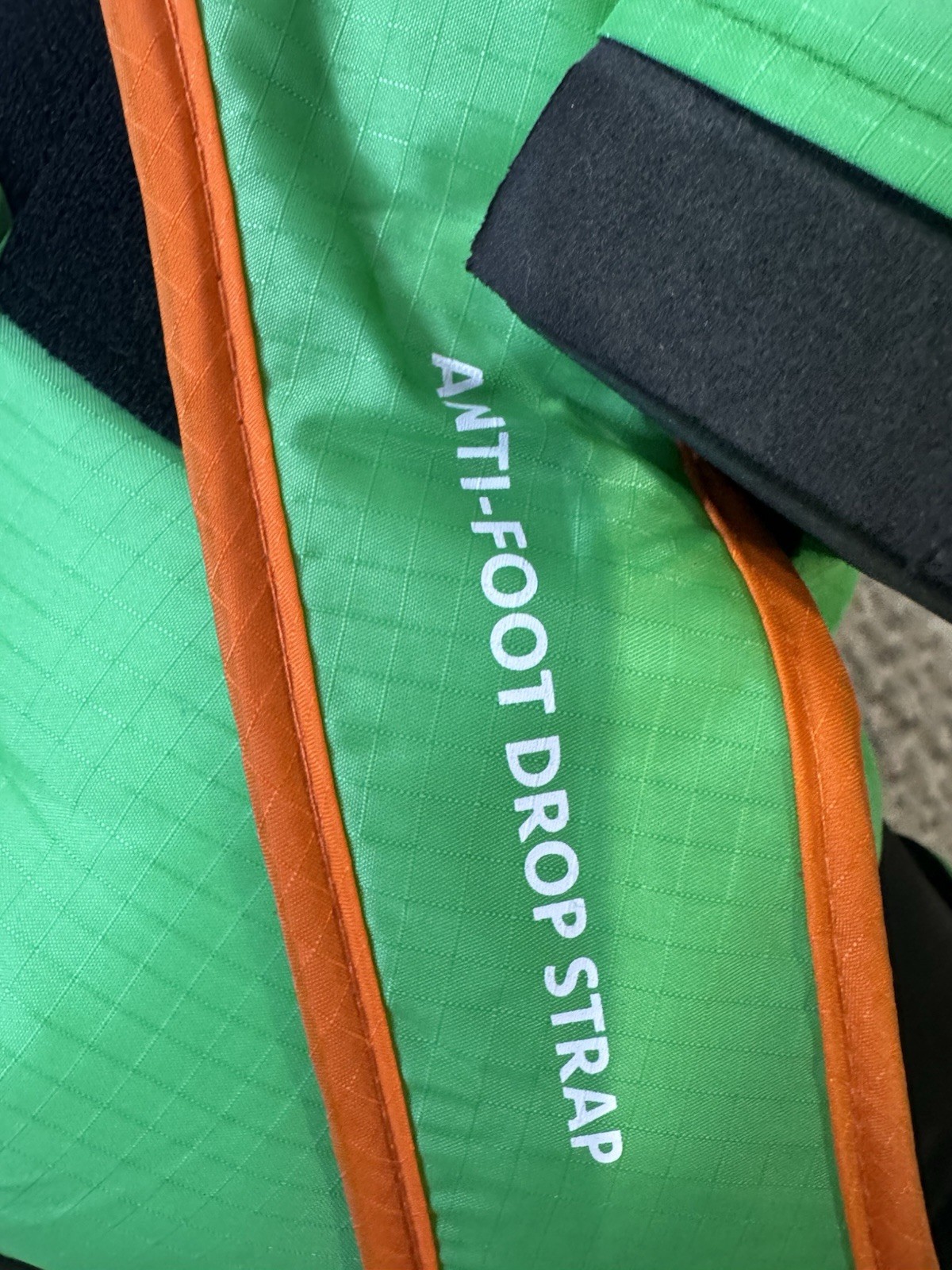 Soft Foot Drop Brace Green One Size