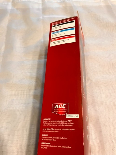 ACE Black Adj Left Or Right Hinged Pivoting Lateral Stabilizers Knee Brace K-24