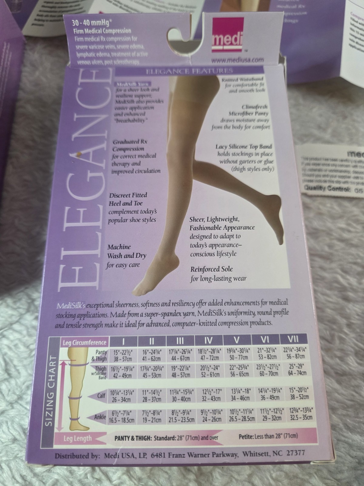 Mediven Elegance Firm Medical Compress 30-40 mmHg* Panty Beige II Close Toe.