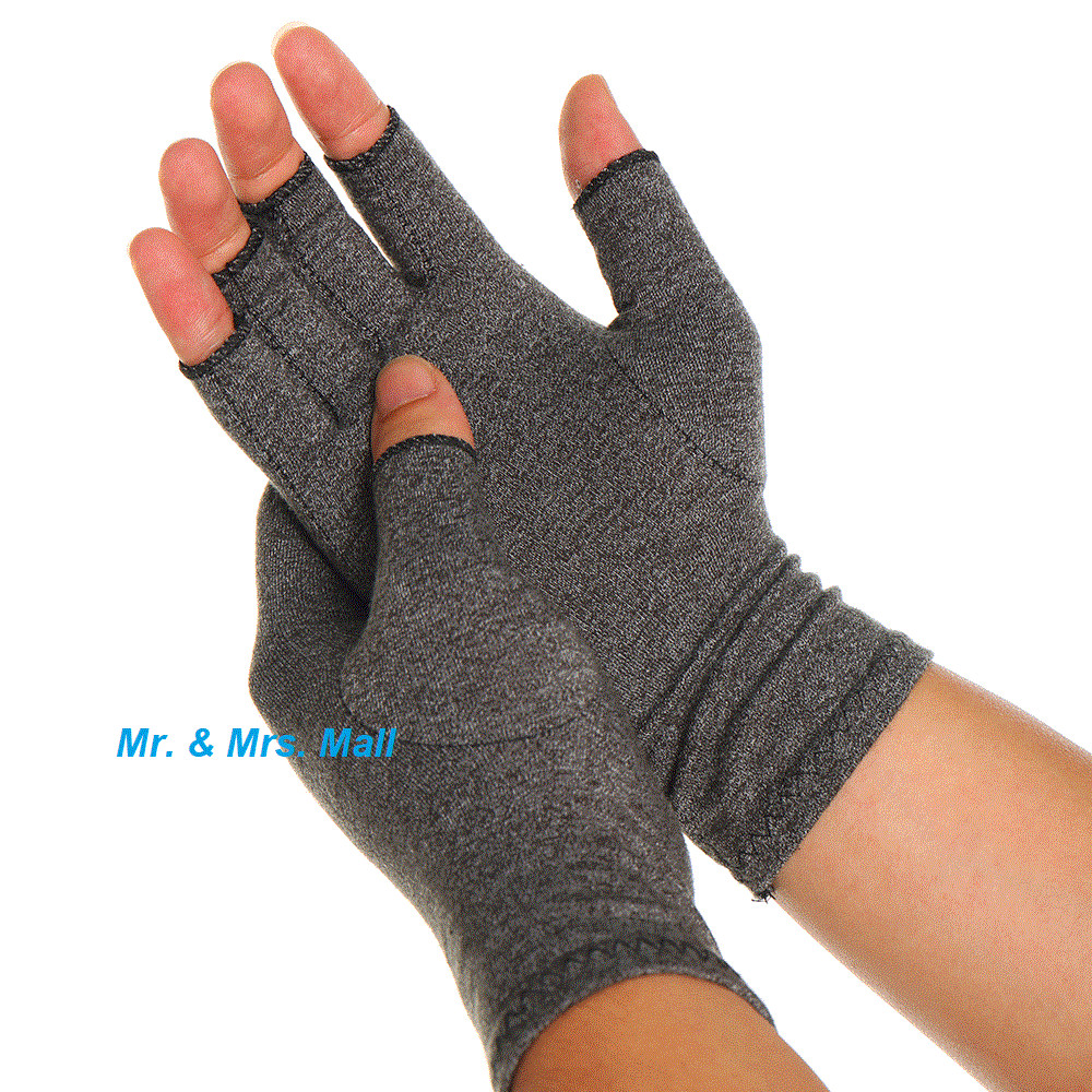 Arthritis Medical Gloves Compression Copper Pain Relief Wrist Support Brace- S