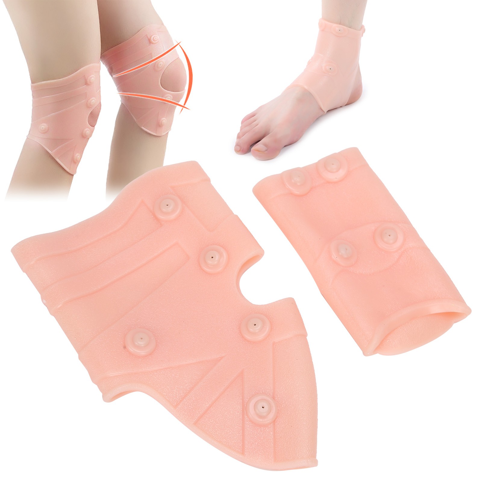 Magnetic Therapy Ankle Brace +Kneed Pads Protection Pain Relief AntiSlip Hea CHU