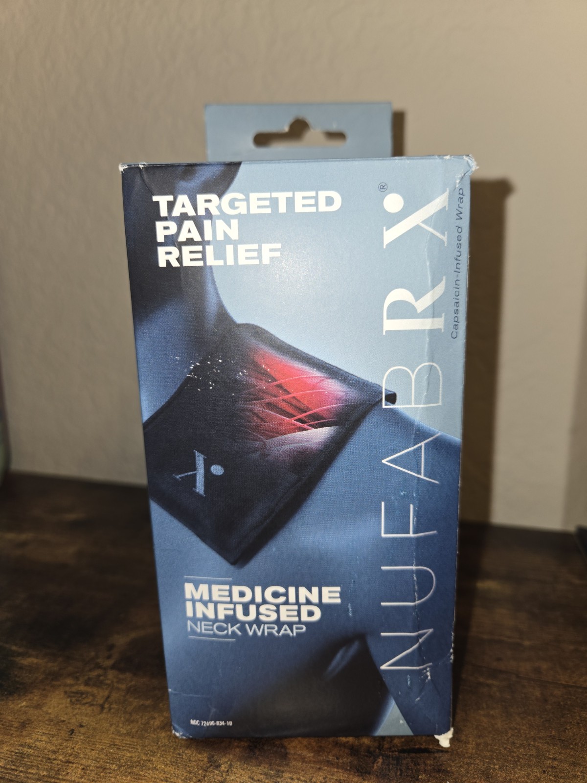 NEW NUFAB RX MEDICINE INFUSED NECK WRAP FOR TARGETED PAIN RELIEF – EXP. 02/27