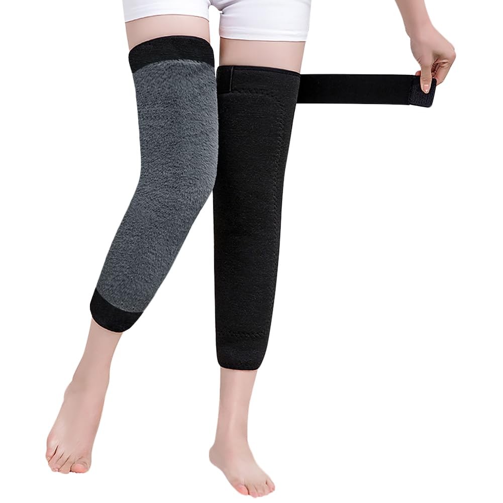 Winter Warm Knee Braces Thick Plush Pad Sleeve Thermal Warmer Cycling Ski