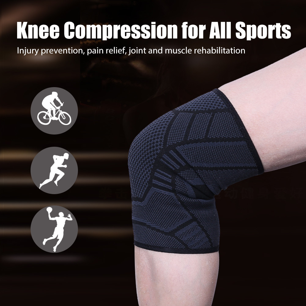 2X Knee Sleeve Compression Brace Support For Sport Joint Pain Arthritis Relief