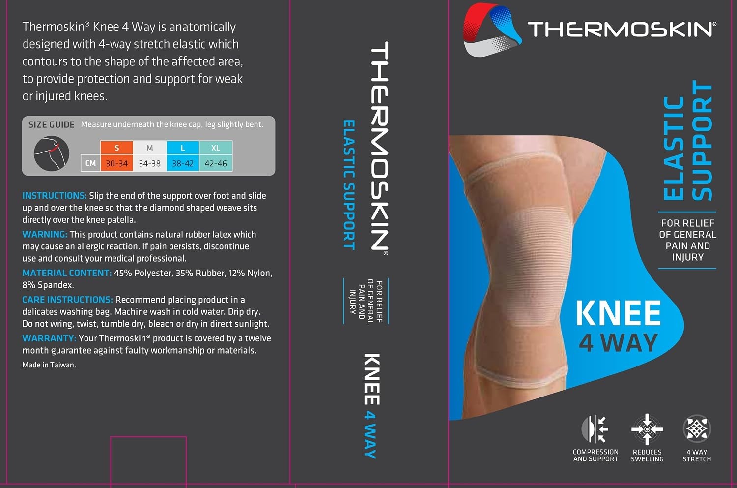 Thermoskin 4-Way Compression Knee Sleeve (Beige) X-Large