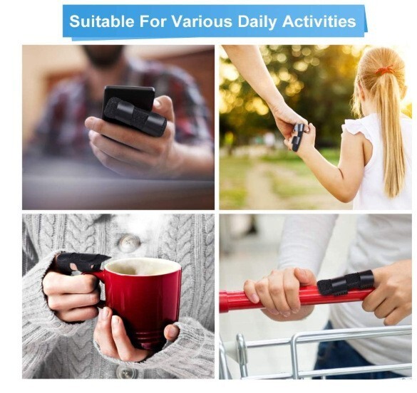 3X Finger Splint Support Brace Pain Relief Trigger Fixing Straightener Corrector