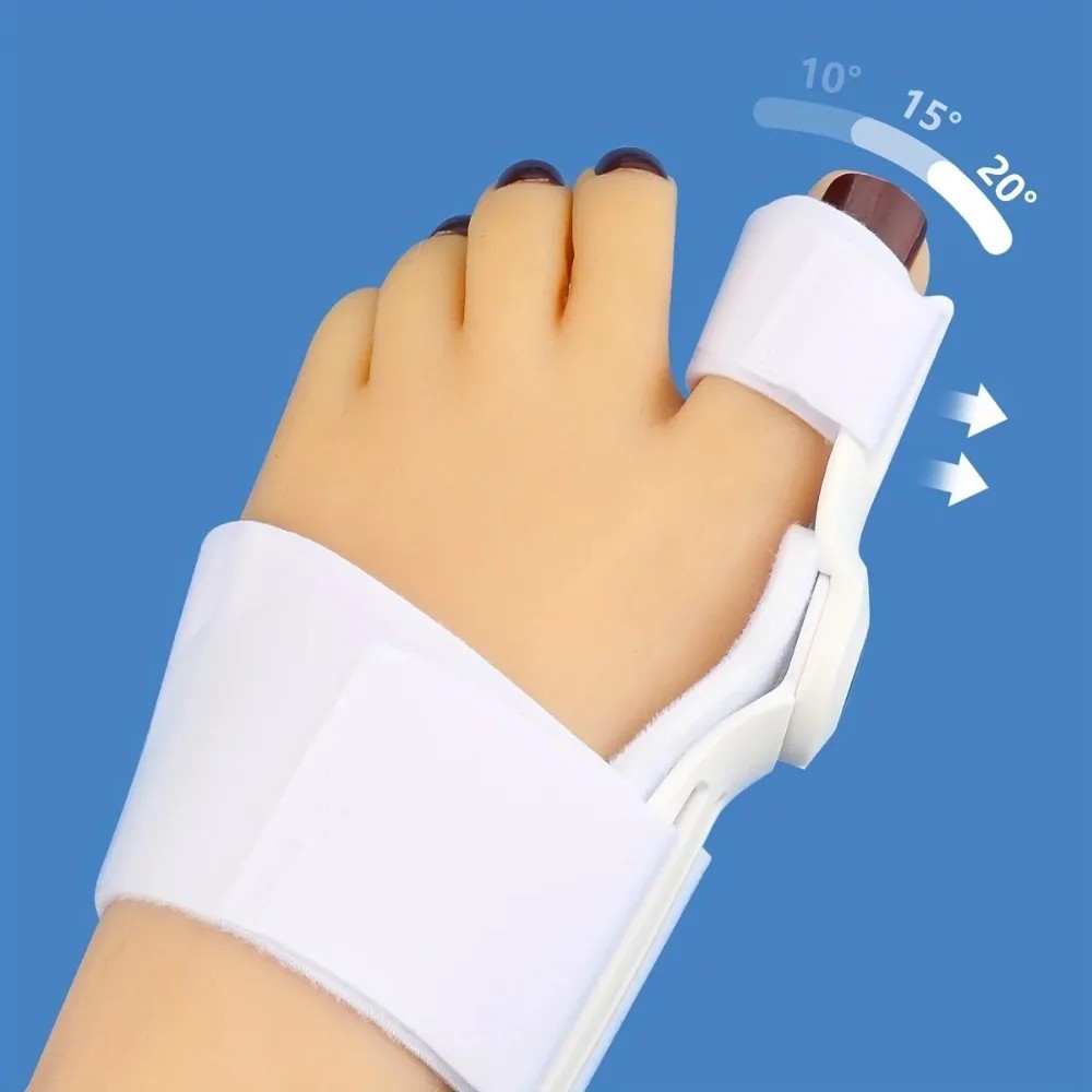 2 x Orthopedic Toe Bunion Corrector Straightener Splint Support Flexible Strap
