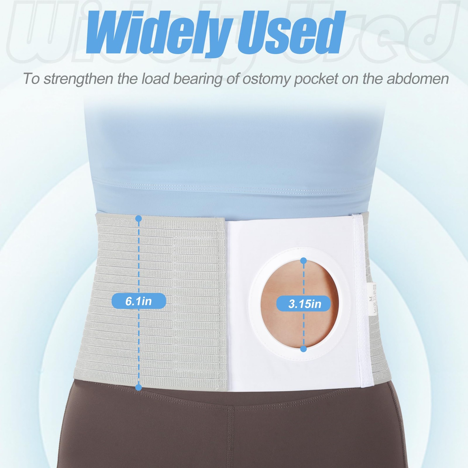 NIdreamCE Adjustable Ostomy Hernia Belt – Breathable Stoma Support Belt for C…