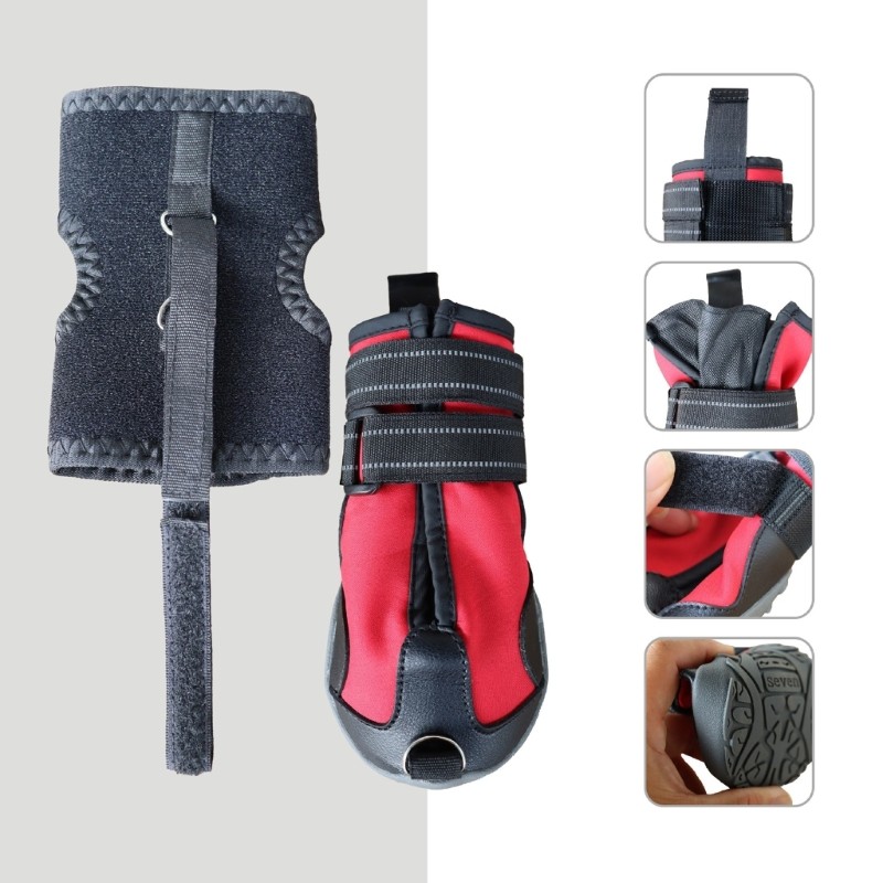 Dog Foot Brace with Reel(No Knuckling Boot Brace) for Dogs Dog Shoes