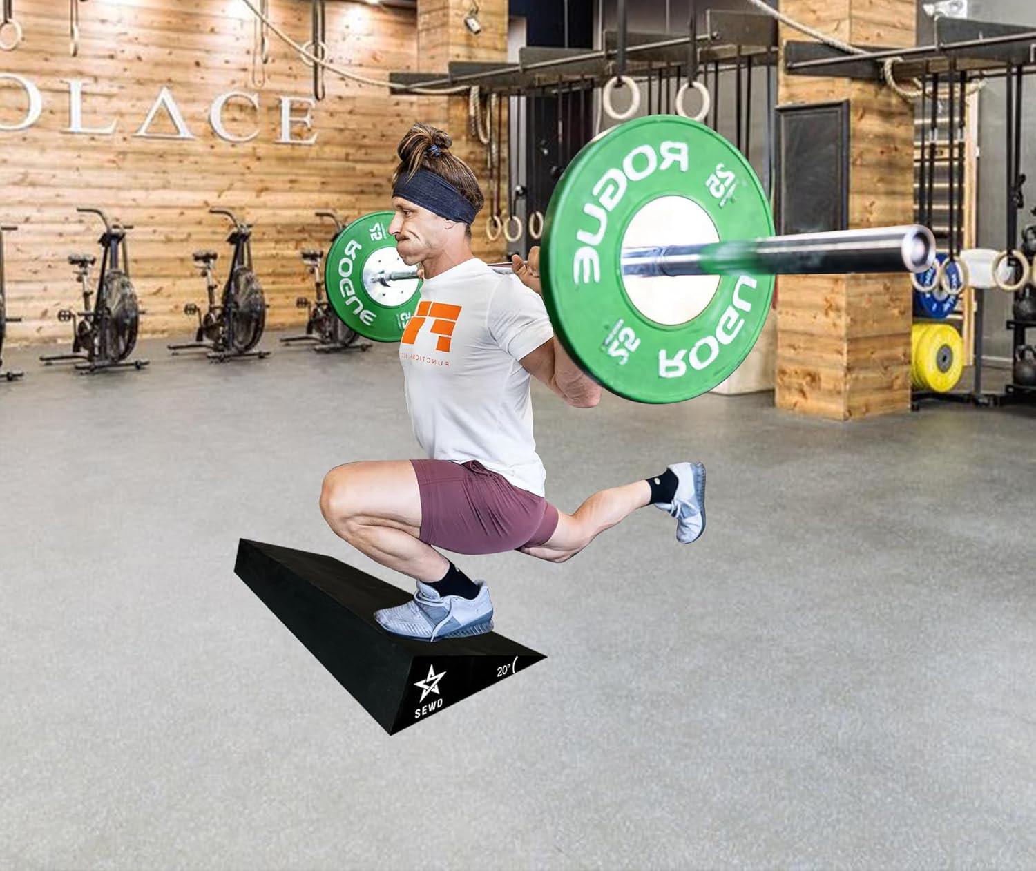 Squat Wedge by SEWD – Extra Large 20 Degree Slant Board for Heel Elevated