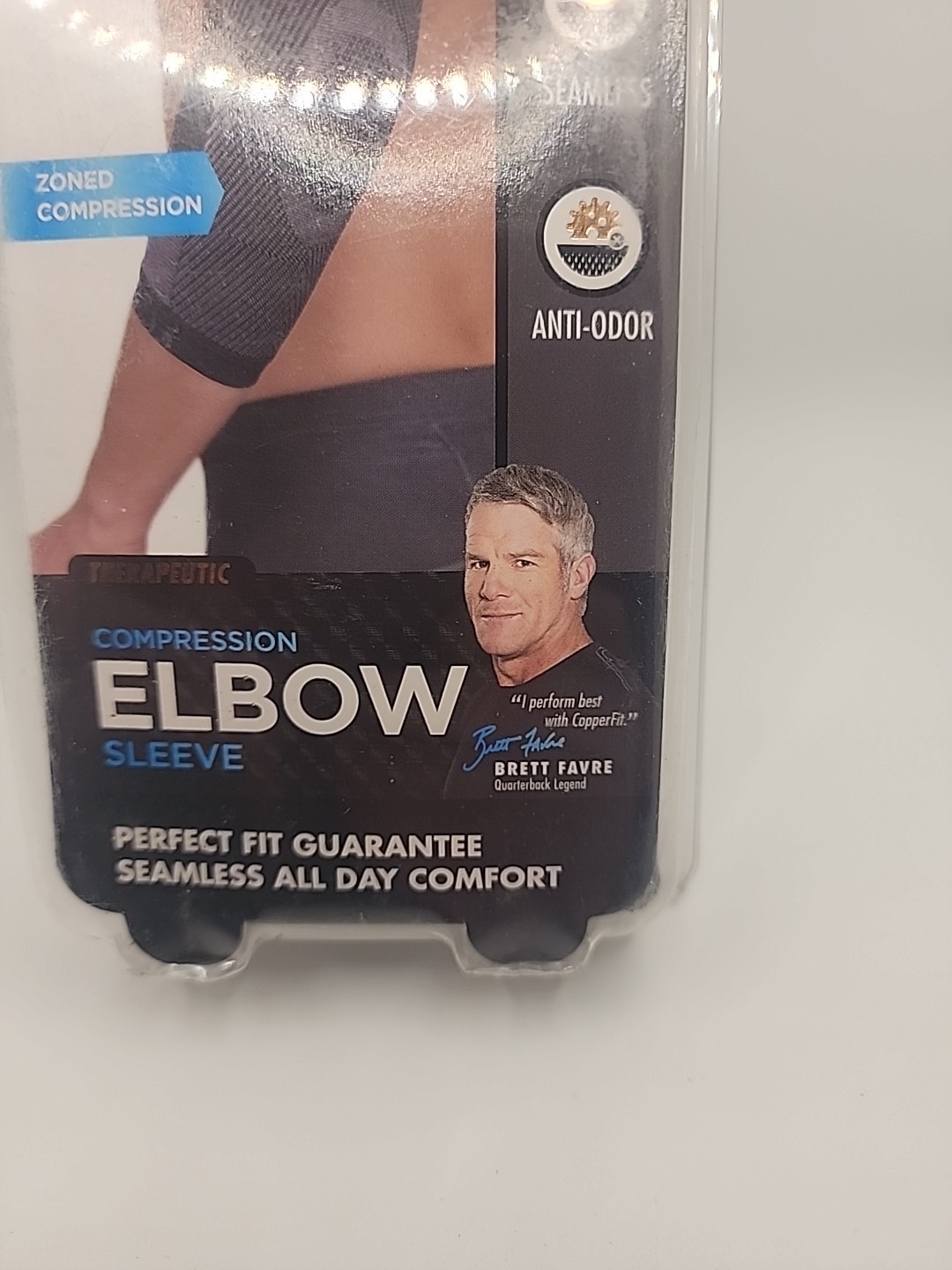 COPPER FIT Tennis Elbow Support Brace Compression Sleeve LG 12.5-14″ Pain Relief