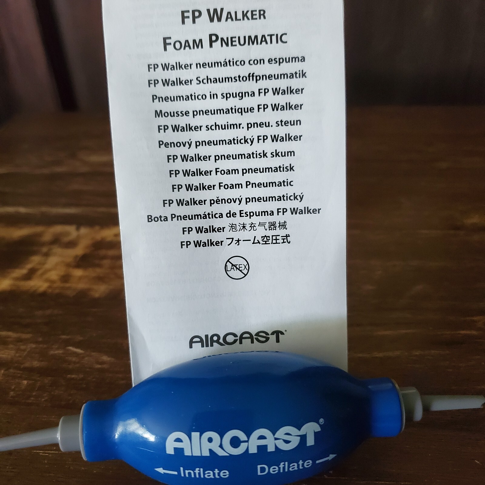 Aircast FP Walker Medium 01F-M Inflatable Deflatable Medical Walking Boot 